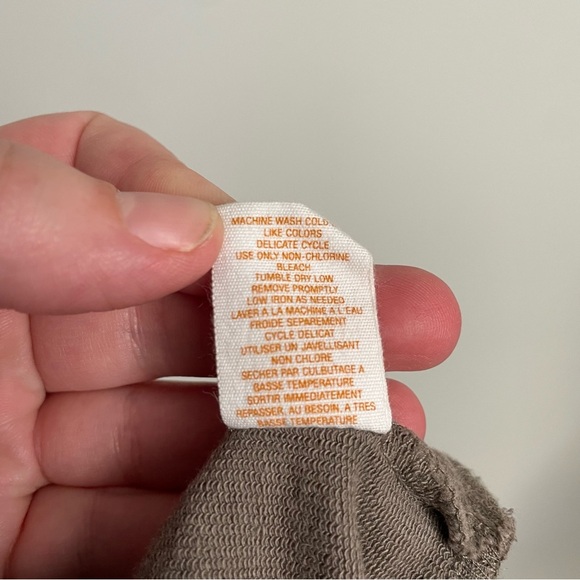 Anthropologie Saturday Sunday Olive Brown Tie Front Cardigan Jacket Sweater - Picture 8 of 9